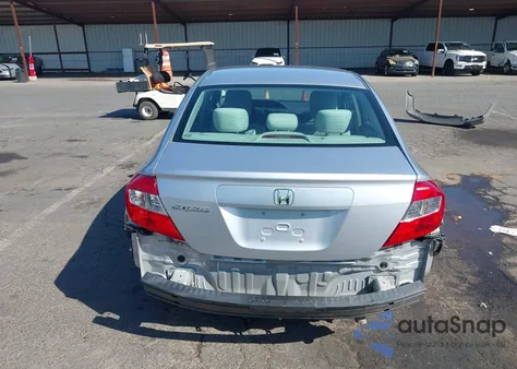 2012 Honda Civic Lx из США, поврежденный, VIN 19XFB2F59CE369180